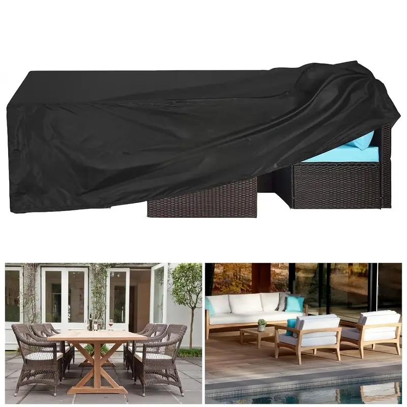 Outdoor Furniture Rattan - Heavy Duty Windproof Garden Furniture Cover