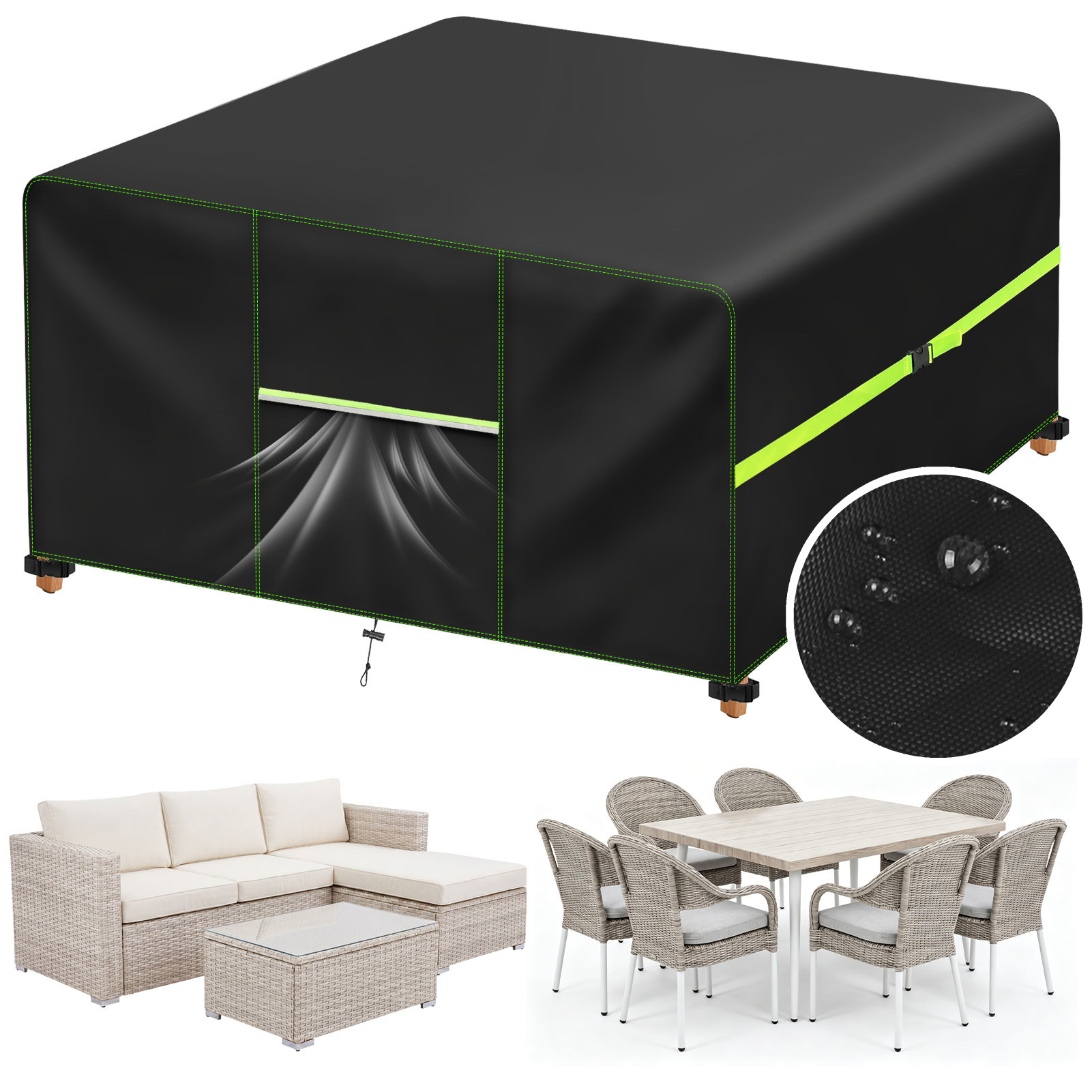 Outdoor Furniture Rattan - Garden Furniture Cover With Air Vent