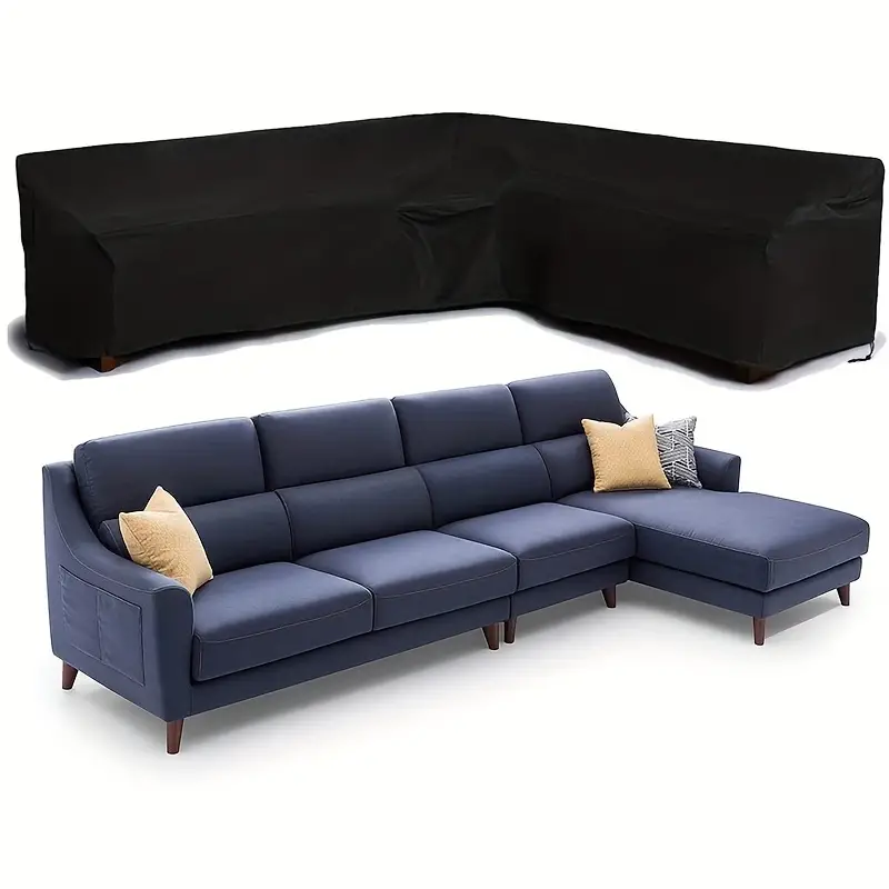 Outdoor Furniture Rattan - UV Resistant L Shaped Furniture Cover