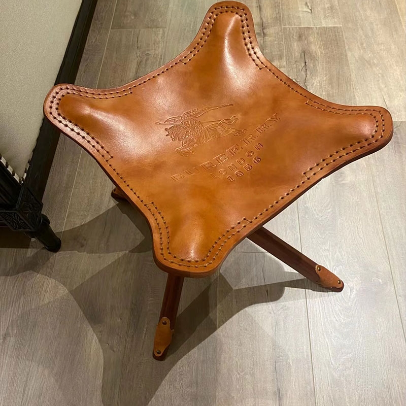 Outdoor Furniture Polywood - Furniture Cowhide Stool Vintage Folding Stool