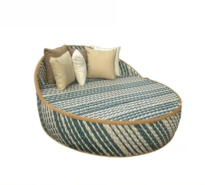 Outdoor Furniture Rattan - Custom outdoor sofa, rattan woven creative