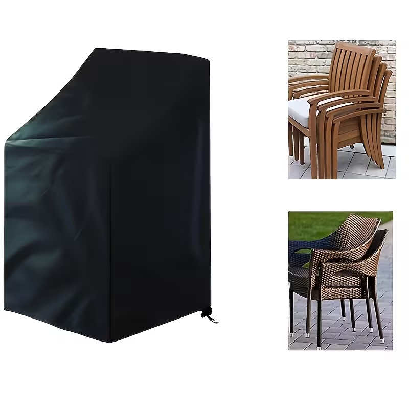 Outdoor Furniture Heavy - 1pc Heavy-Duty Stacking Outdoor Chair Cover,Fit