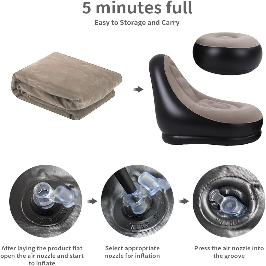 2Pcs Lazy Sofa Inflatable Chai - Outdoor Furniture Polywood review and price