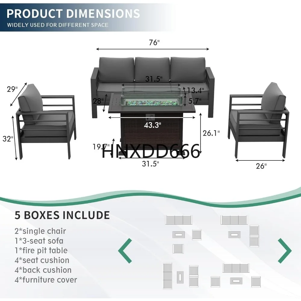 Patio Furniture Set with Fire  - Outdoor Furniture With Fire Pit Table review and price