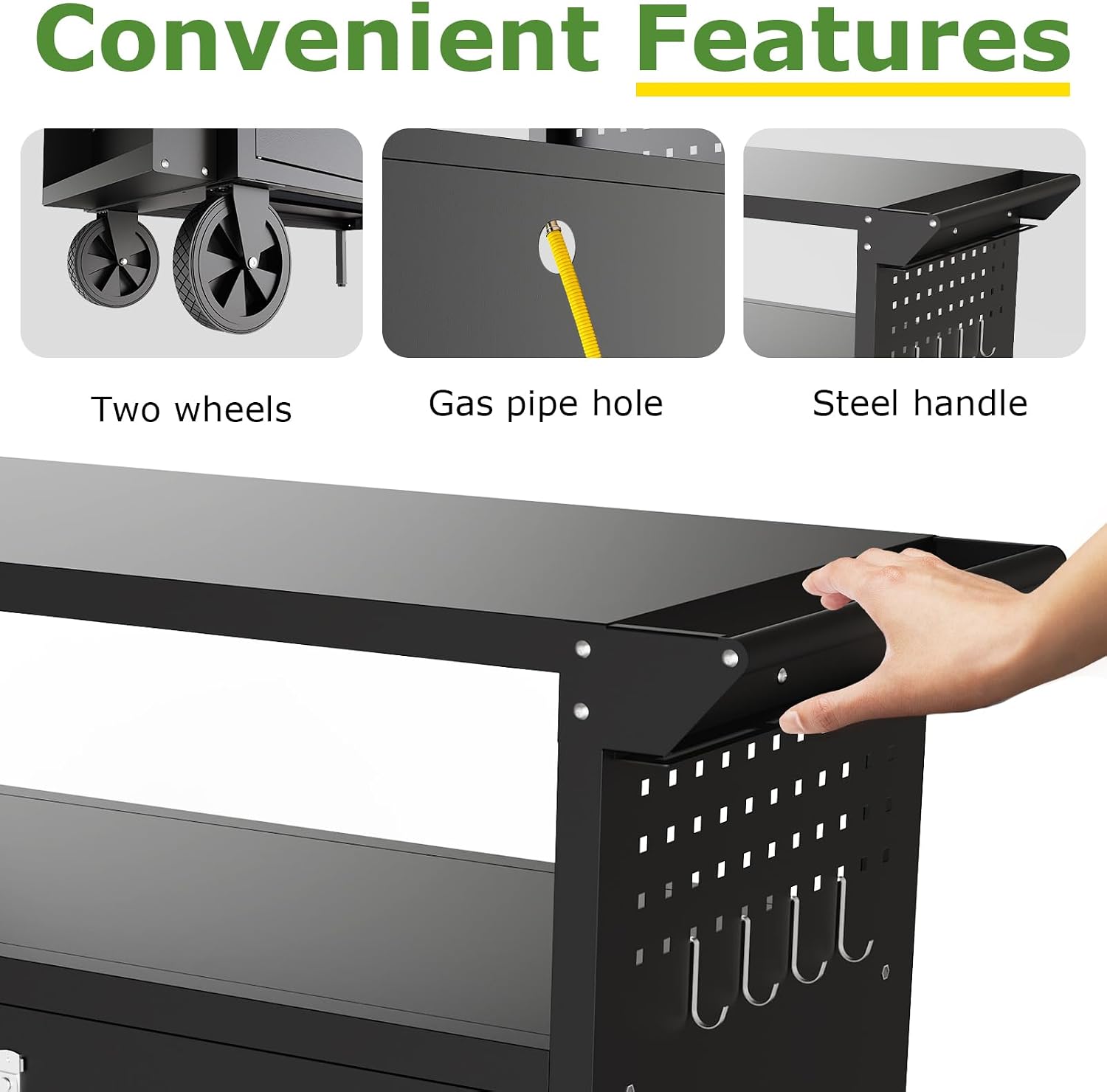Outdoor Grill Cart Table With  - Outdoor Furniture Heavy review and price