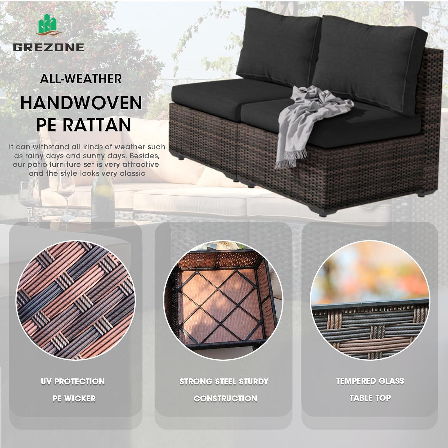 Outdoor Sectional Furniture, 5 - Outdoor Furniture With Fire Pit Table review and price