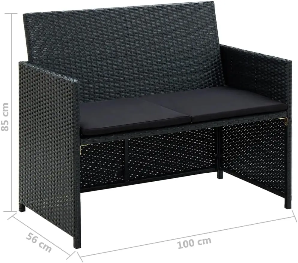 2 Seater Garden Sofa with Remo - Outdoor Furniture Cushions 22 X 22 review and price
