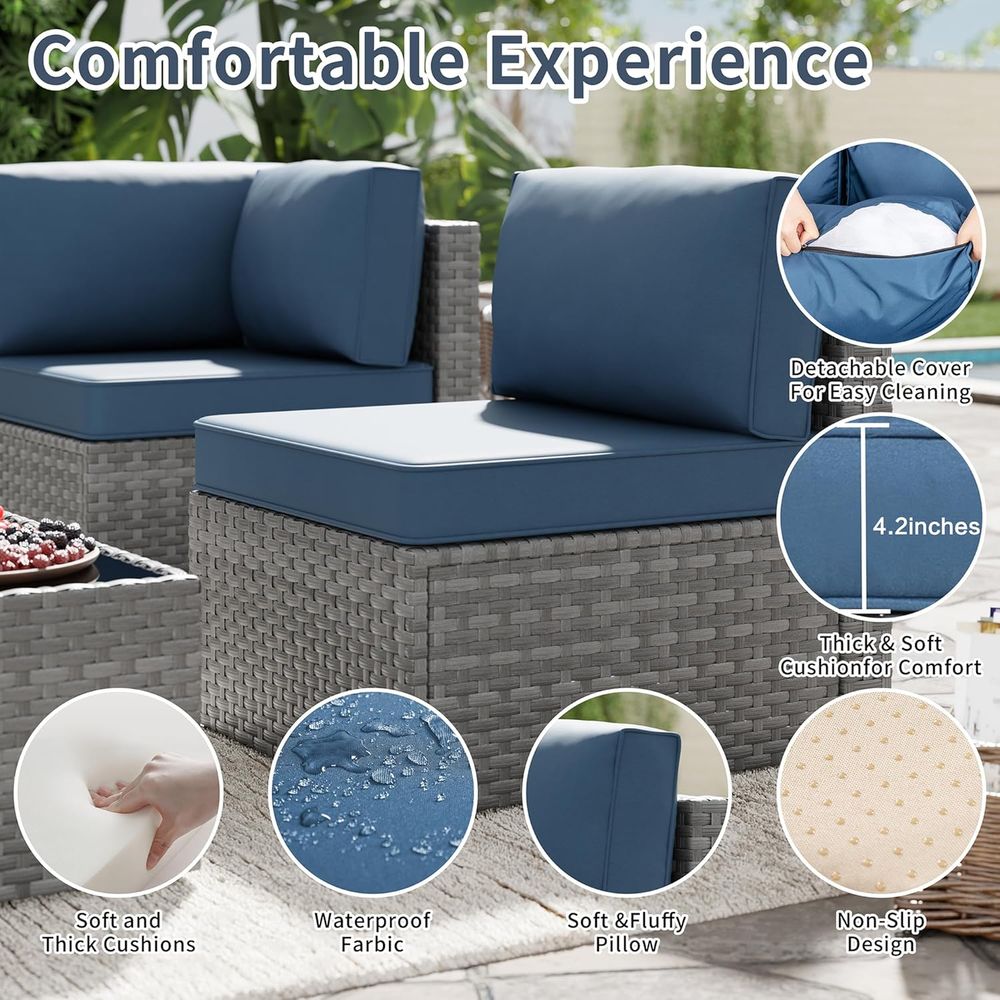 5-Piece Outdoor Patio Furnitur - Outdoor Furniture With Fire Pit Table review and price