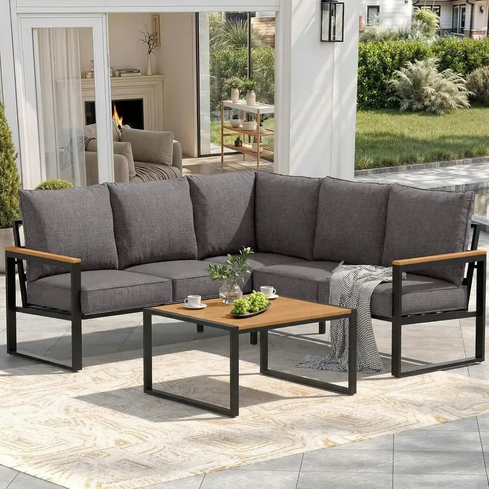 6-Piece Outdoor Sectional Sofa - Outdoor Furniture L Shape review and price