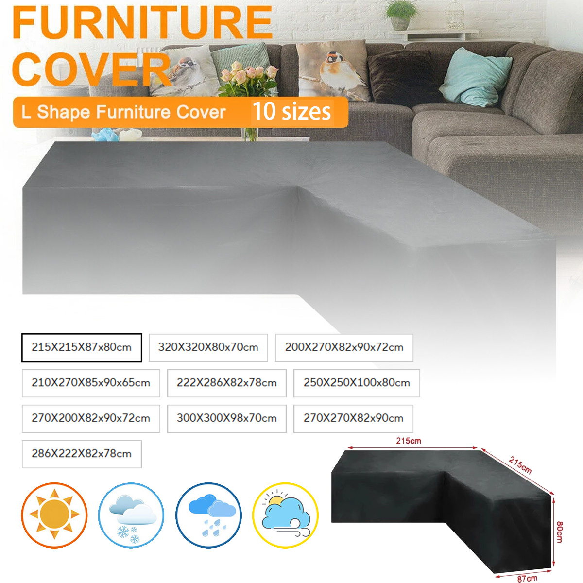 L Shape Furniture Waterproof C - Outdoor Furniture Rattan review and price