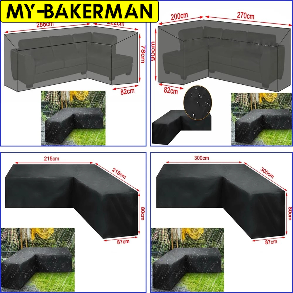 L Shape Furniture Waterproof C - Outdoor Furniture Rattan review and price