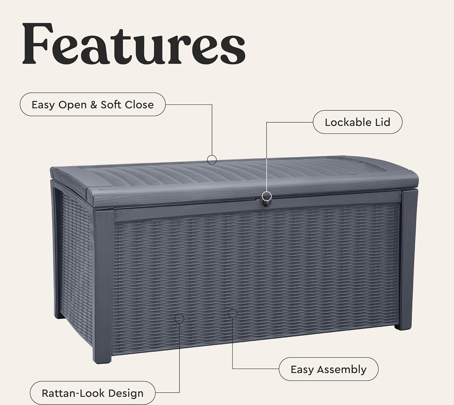 110 Gallon Outdoor Storage Dec - Outdoor Furniture Rattan review and price