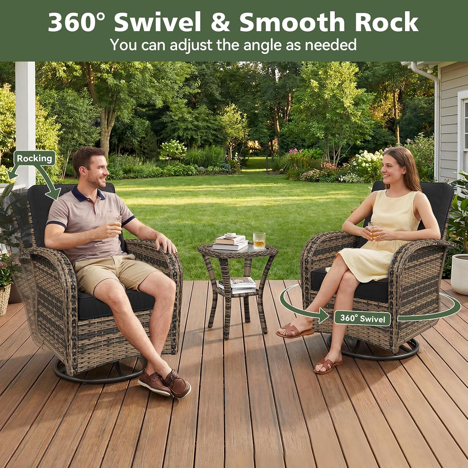 11 Piece Outdoor Patio Furnitu - Outdoor Furniture With Fire Pit Table review and price