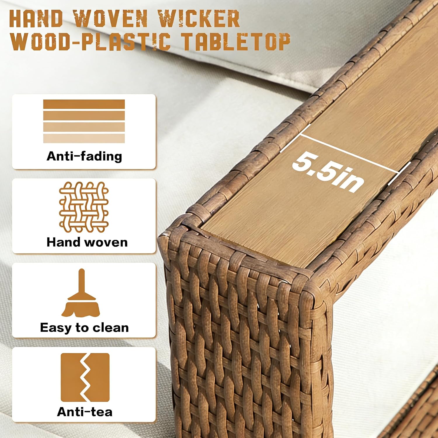3 Pieces PE Rattan Wicker All- - Outdoor Furniture Rattan review and price