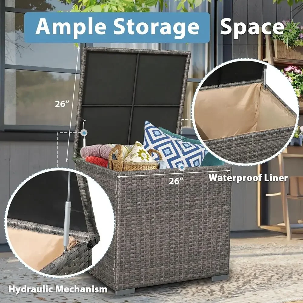 8-Piece Patio Furniture Set wi - Outdoor Furniture With Fire Pit Table review and price