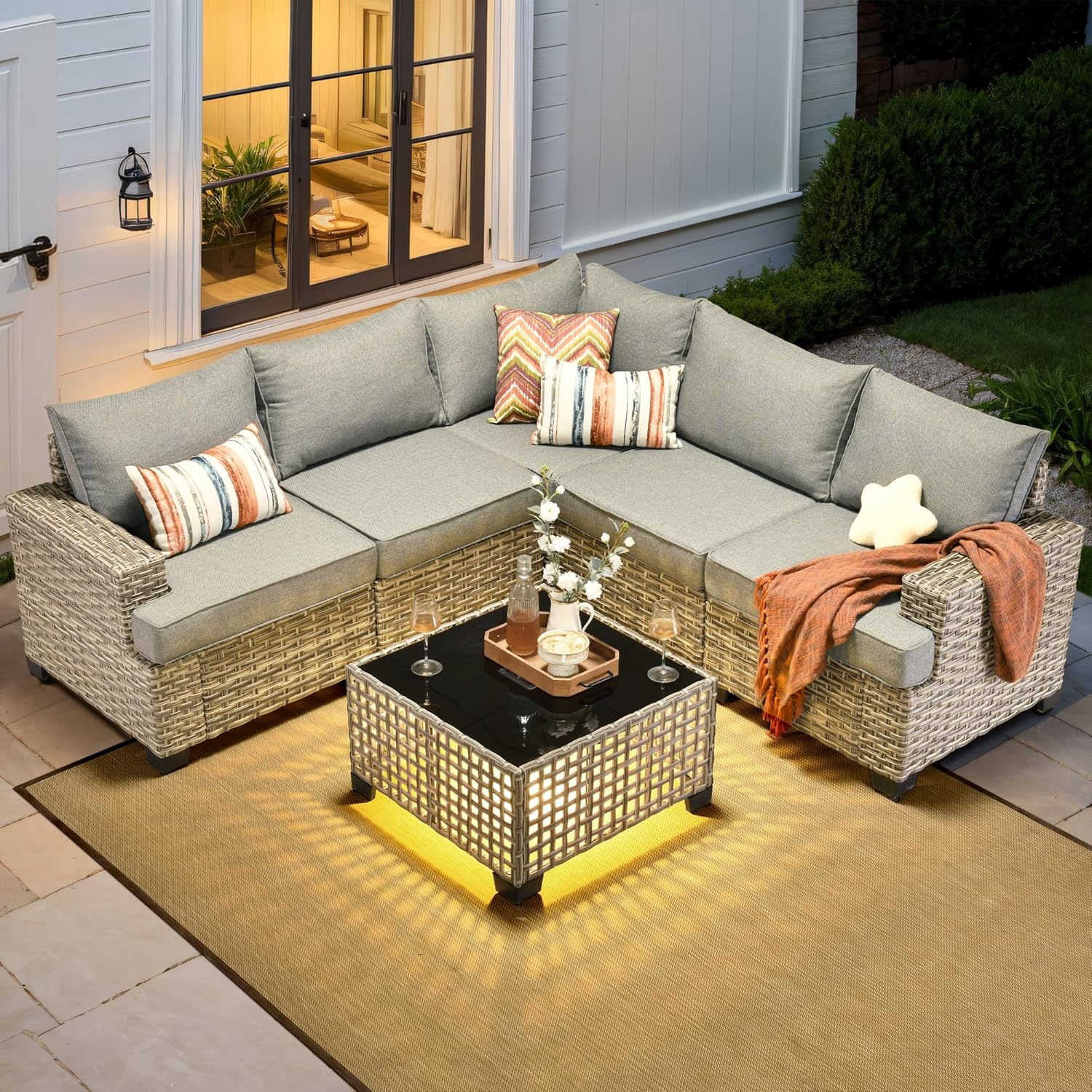 *u-Outdoor Sectional Patio Fur - Outdoor Furniture L Shape review and price