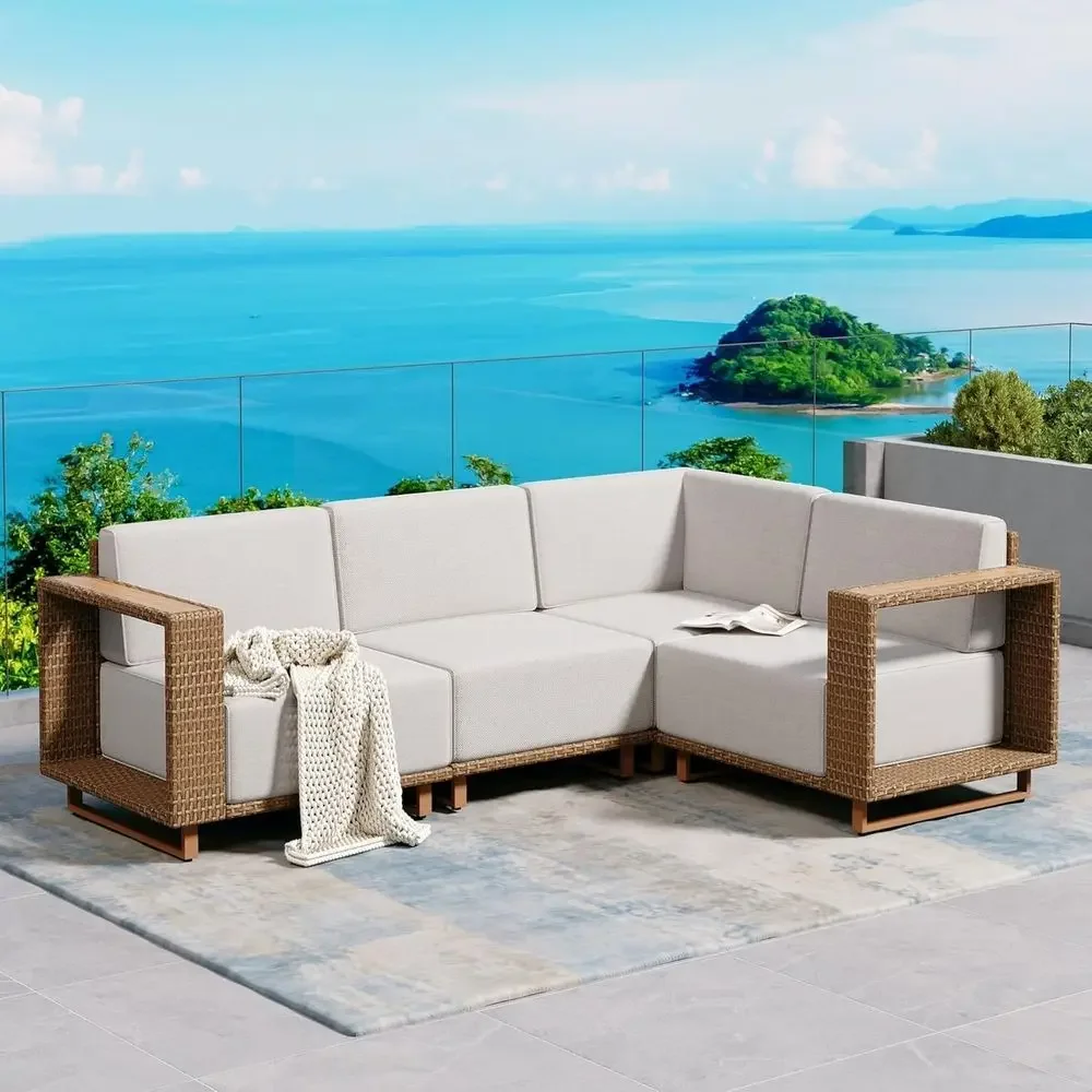 L-Shaped Outdoor Sectional Sof - Outdoor Furniture L Shape review and price
