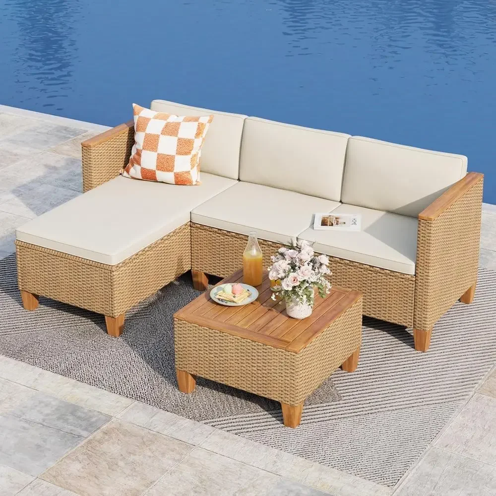 3-Piece Outdoor Patio Furnitur - Outdoor Furniture L Shape review and price