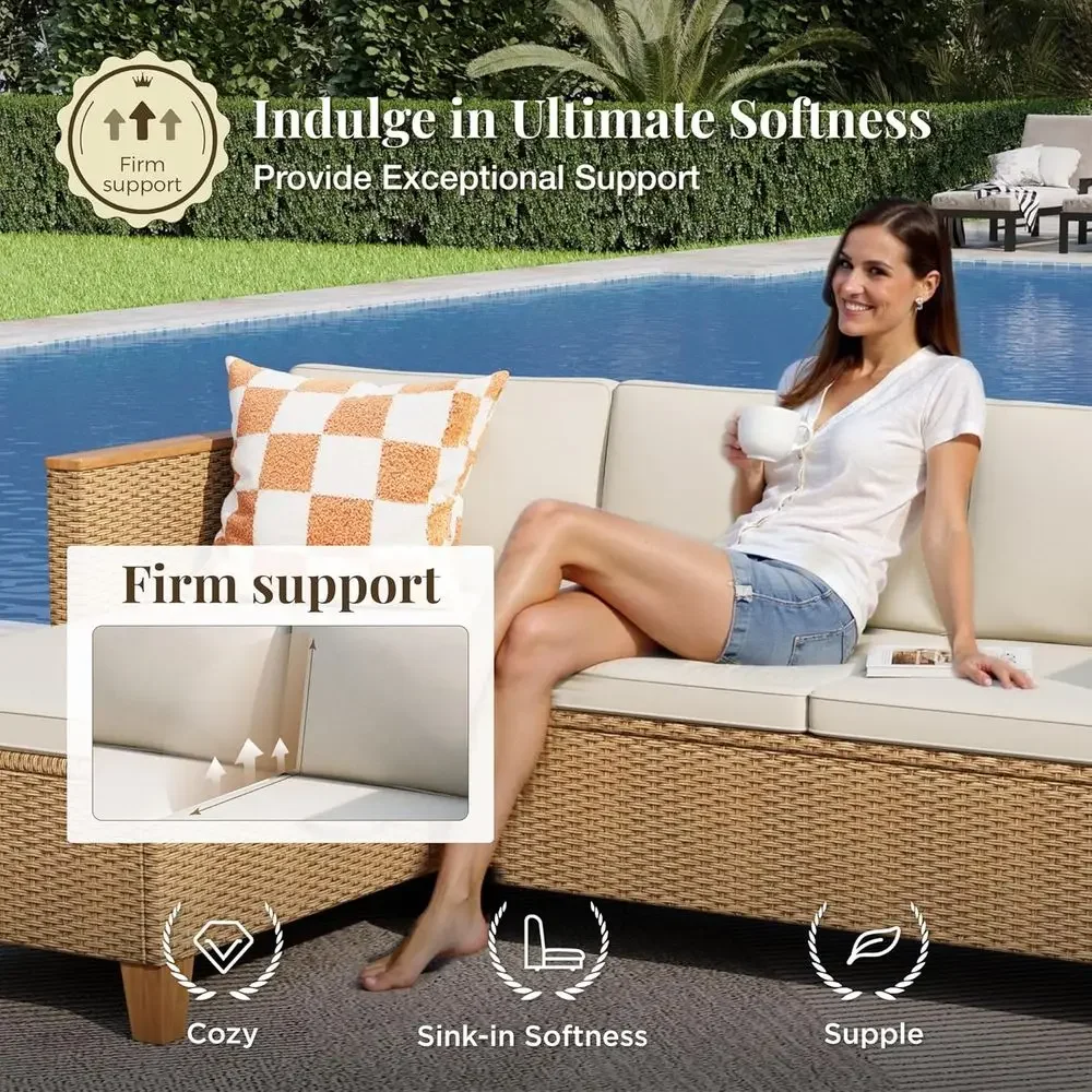 3-Piece Outdoor Patio Furnitur - Outdoor Furniture L Shape review and price