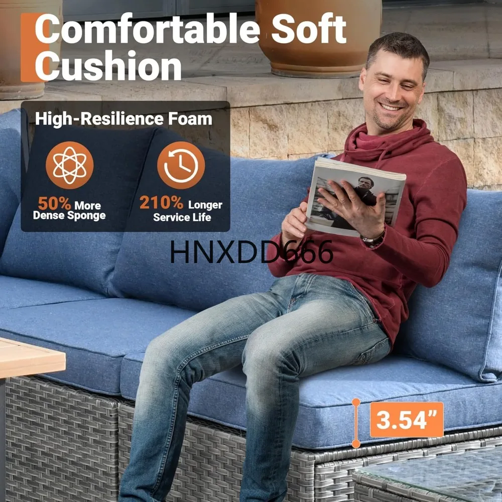 Outdoor 8 Piece Patio Furnitur - Outdoor Furniture With Fire Pit Table review and price